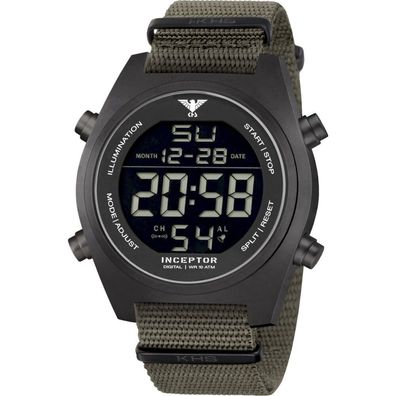 KHS - Armbanduhr - Herren - Inceptor Black Steel Digital - KHS. INCBSD. NSGO