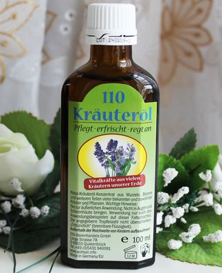 100ml Kräuteröl 110 Einreibung Massageöl Fußgeruch Körperpfle pflegt erfrischt