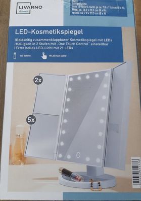 Livarno home LED - Kosmetikspiegel »MKSLK 6 A2« klappbar