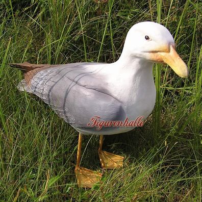 Möwe Figur Statue Skulptur Maritim Vogel Sylter Dekoration Wattenmeer Meeresvogel G