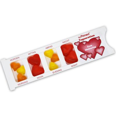 Tablettenbox Zum Muttertag Herz Fruchtgummi Scherzartikel 25g