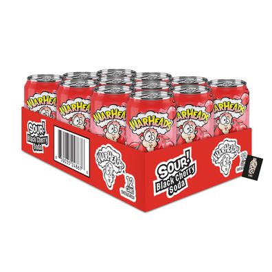 Warheads Sour Black Cherry Soda 12er Set 12 x 330ml