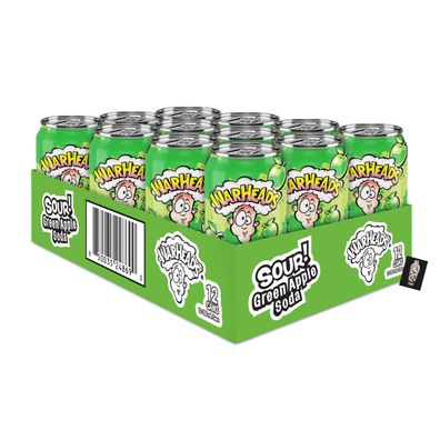 Warheads Sour Green Apple Soda 12er Set 12 x 330ml