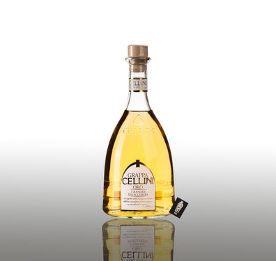 Cellini Grappa Oro 3 annate invecciata 0,7L 38% Vol.- [Enthält Sulfite]