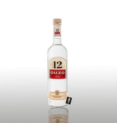 Ouzo 12 griech. Aperitif mit Anis 0,7L 38% Vol.- [Enthält Sulfite]