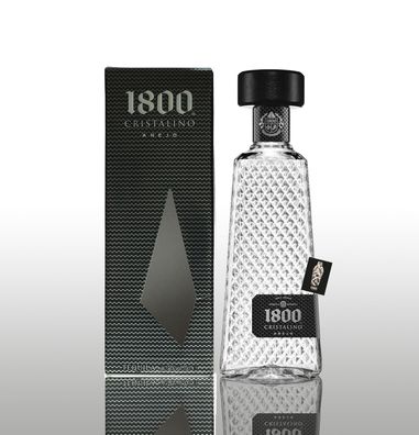 Tequilla 1800 Cristalino 38% vol. 0,7l in Geschenkpackung - [Enthält Sulfite]