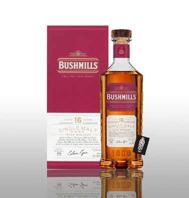 Bushmills 16 Jahre 0,7l (40% vol.) Single Malt Whiskey Rare inkl. Geschenkbox (