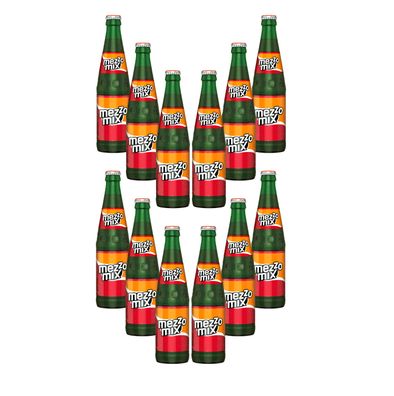 Mezzo Mix 12er Set Mezzo Mix 12x 0,33L inkl. Pfand Mehrweg Glas Cola küsst Oran