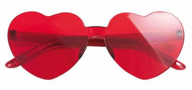 rote Herzbrille Amor Liebe Love Brille Karneval JGA Fasching