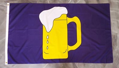 Fahne Flagge Bier Bierkrug - 90 x 150 cm