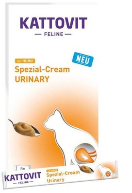 Kattovit ¦ Spezial-Cream - Urinary - Huhn - 66 x 85g ¦schmackhafte Spezialpaste