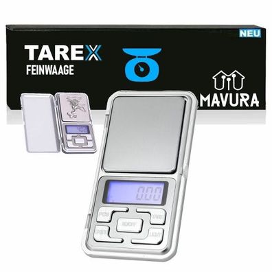 TAREX Feinwaage Extrem Präzise Taschenwaage Goldwaage Juwelierwaage Digitalwaage