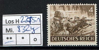 Los H23751: Deutsches Reich Mi. 832 y * *