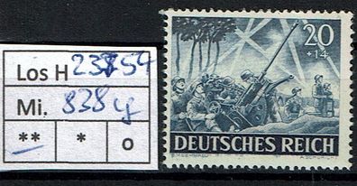 Los H23754: Deutsches Reich Mi. 838 y * *