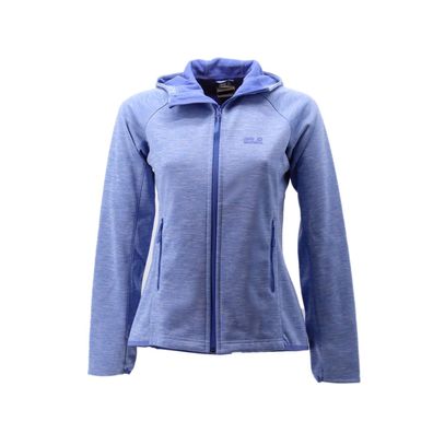 Jack Wolfskin Outdoor La Cumbre Trail Fleece Hoodie Kapuzenjacke Damen hellblau