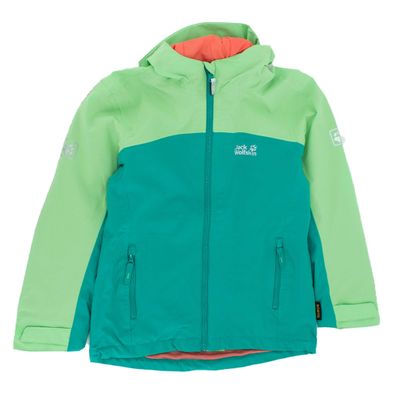 Jack Wolfskin Saana Jacke Girls Kinder Outdoor Windjacke Grün 1608501-4094