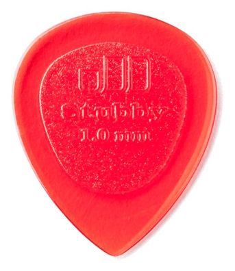 Dunlop Stubby Jazz Plektren - 1,00 mm - rot (1, 3, 6 oder 24 Stück)