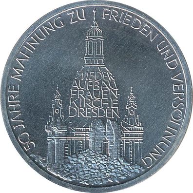 BRD 10 DM 1995 J Frauenkirche in Dresden Silber*