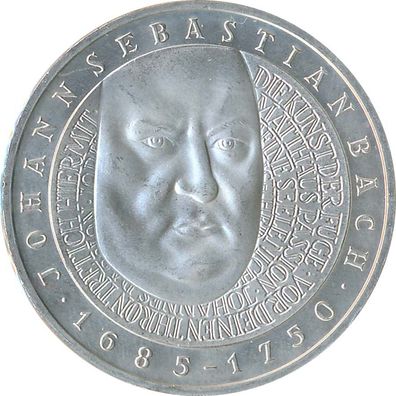 BRD 10 DM 2000 F Johann Sebastian Bach Silber*