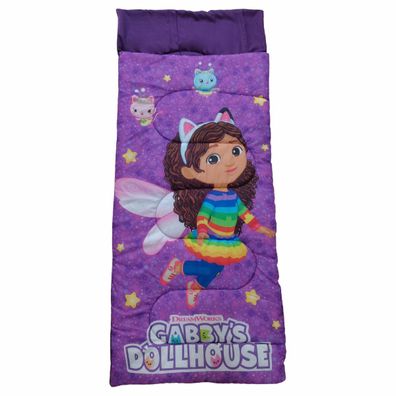 Gabby's Dollhouse Schlafsack Kuschelige Schlafrolle 70 x 165 cm für Camping und