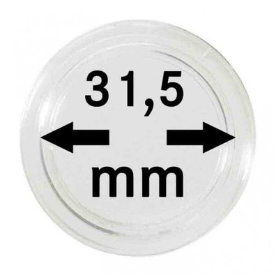 Mü?nzenkapseln Lindner ?31,5 mm 10er Pack