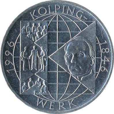 BRD 10 DM 1996 A Kolpingwerk Silber*