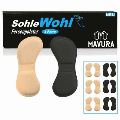 MAVURA Fersenpolster SohleWohl Premium Fersenpolster Fersenkissen Fersenschutz, Ferse