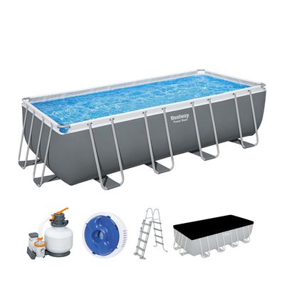 Power Steel™ Frame Pool Komplett-Set mit Sandfilteranlage 549 x 274 x 132 cm,