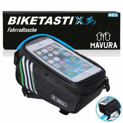 Biketastix Fahrradtasche Rahmentasche Oberrohrtasche Handyhalter Tasche Wasserdicht