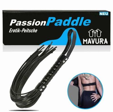 PassionPaddle Flogger Erotik SM Leder Peitsche Wildleder Sexspielzeug Cosplay