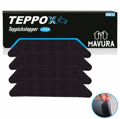 TEPPOX Teppich Pads Antirutsch-Pads Teppichgreifer Antirutschmatte Teppichstopper Gle