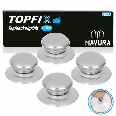 TOPFIX Edelstahl Topfdeckelgriffe Ersatzgriffe Griff Topfdeckel Pfannendeckel Topf Kn