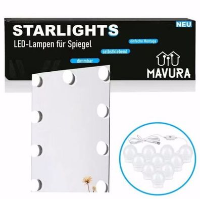 Starlights Hollywood Spiegelleuchten Schminklampen Make Up Licht Spiegel Lampen