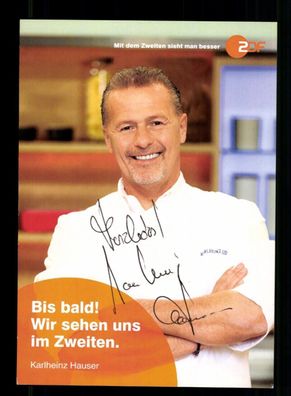 Karlheinz Hauser Die Küchenschlacht Autogrammkarte Original Signiert #BC 215462