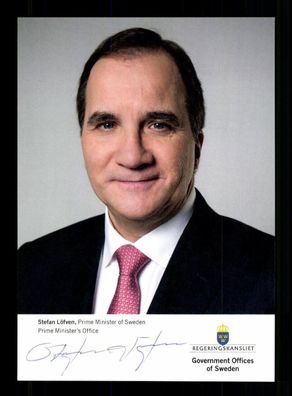 Stefan Löfven Ministerpräsident von Schweden 2014-2021 Signiert # BC 215030