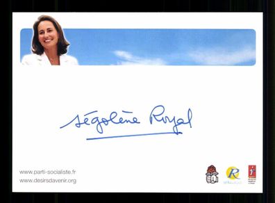 Segolene Royal Ministerin Frankreich Original Signiert # BC 215093