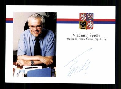 Vladimir Spidla Tschechischer Ministerpräsident 2002-04 Original Sign #BC 215095