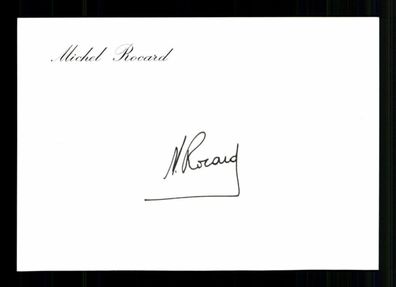 Michel Rocard 1930-2016 Premierminister Frankreich 1988-91 Signiert # BC 215107