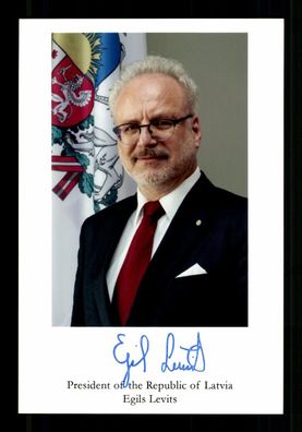 Egils Levits Präsident von Lettland 2019-23 Original # BC 215117