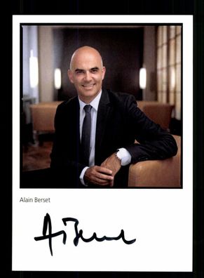 Alain Berset Bundespräsident der Schweiz Original Signiert # BC 215042