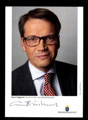 Gören Hägglund Sozialmister von Schweden Original Signiert # BC 215067