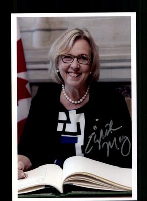 Elizabeth May Politikerin Kanada Original Signiert # BC 215075