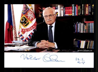 Vaclav Klaus Tschechischer Ministerpräsident 2003-13 Original Sign # BC 215094