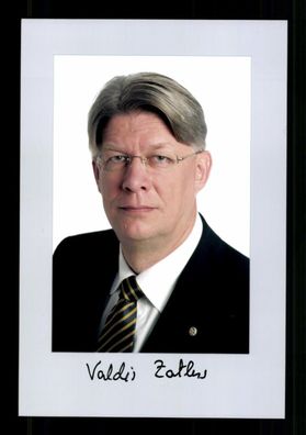 Valdis Zatlers Präsident von Lettland 2007-11 Original Signiert # BC 215112