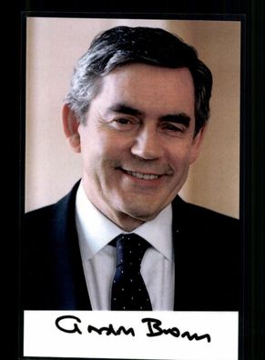 Gordon Brown Premierminister England 2007-10 Original Signiert # BC 215130