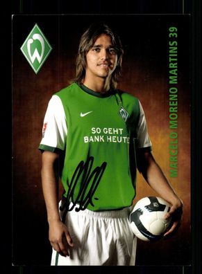 Marcelo Moreno Martins Autogrammkarte Werder Bremen 2009-10 Original Signiert