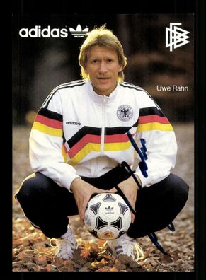 Uwe Rahn DFB Autogrammkarte 1988 Dünne Karte Original Signiert