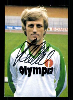 Klaus Fichtel Autogrammkarte Werder Bremen 1981-82 Original Signiert + 2