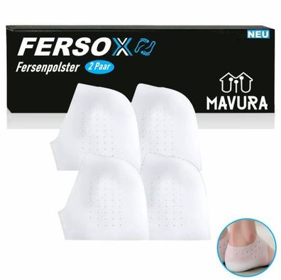FERSOX Fersenpolster Fersenkissen Fersenschutz Silikon Fersensocken Fersen Pads Socke