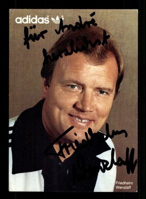 Friedhelm Wenzlaff DFB Autogrammkarte 1982 Original Signiert